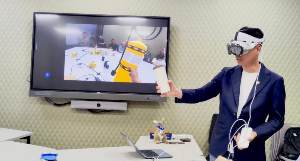 TelePotter on Apple Vision Pro in a classroom